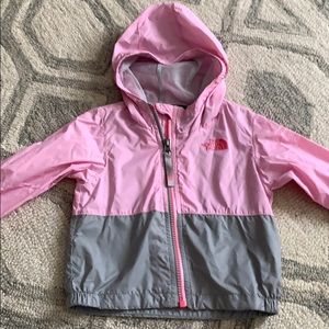 Girls north face wind breaker